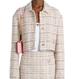 Valentino Garavani metallic tweed jacket